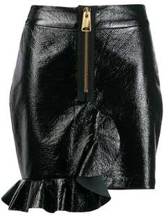 Parlor vinyl mini skirt