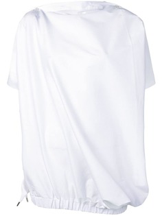Balossa White Shirt топ оверсайз асимметричного кроя