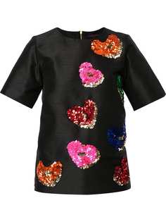 Manish Arora sequin-embellished heart T-shirt