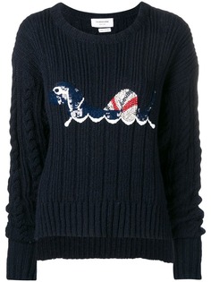 Thom Browne пуловер Hector мешковатого кроя с пайетками