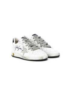 Golden Goose Kids кеды с принтом