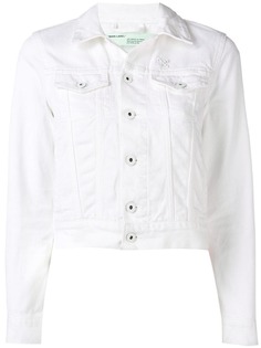 Off-White укороченная джинсовая куртка