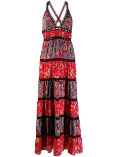 Alice+Olivia платье макси с цветочным принтом