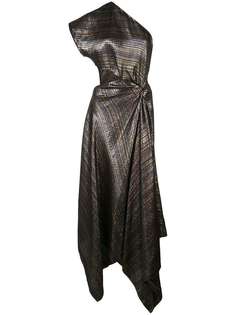 Rosetta Getty платье на одно плечо с перекрученной деталью