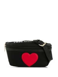 Love Moschino поясная сумка с контрастным логотипом