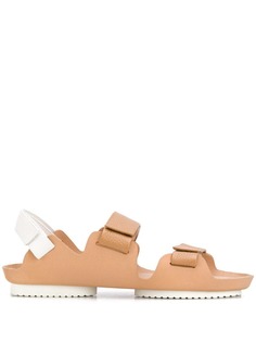 Issey Miyake contrasting strap sandals