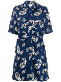 Lacoste Live paisley print shirt dress