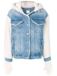 SJYP джинсовая куртка с отделкой из искусственного меха
