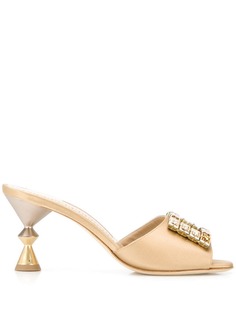 Manolo Blahnik embellished slip-on sandals