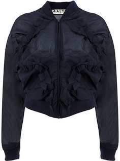 Aalto ruffled bomber jacket