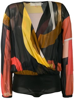 LAutre Chose блузка-боди с геометричным узором