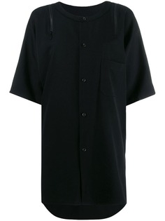Yohji Yamamoto футболка оверсайз на пуговицах