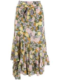 Rokh юбка асимметричного кроя с цветочным принтом