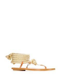 Forte Forte rope tie ankle sandals