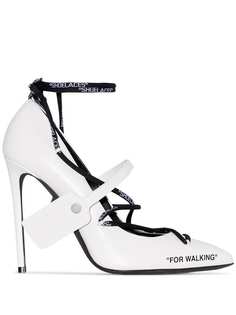 Off-White туфли-лодочки со шнуровкой