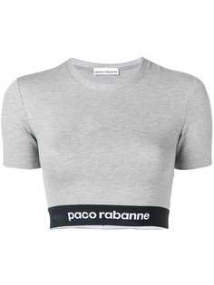 Paco Rabanne укороченная футболка Bodyline