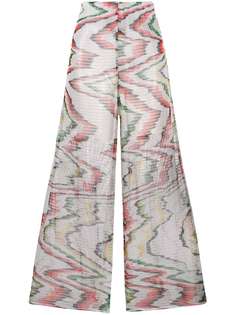 Missoni Mare sheer woven flare trousers