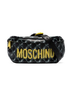 Moschino поясная сумка с логотипом