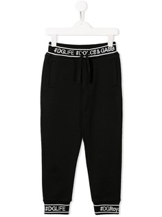 Dolce & Gabbana Kids спортивные брюки кроя слим