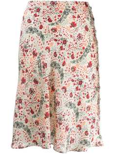 Paco Rabanne юбка с цветочным принтом