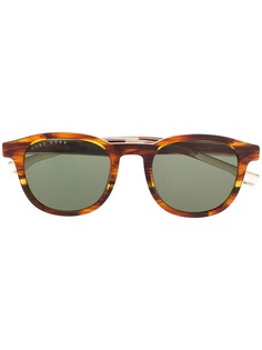 Boss Hugo Boss солнцезащитные очки в квадратной оправе черепаховой расцветки