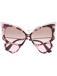 Valentino солнцезащитные очки в оправе бабочка