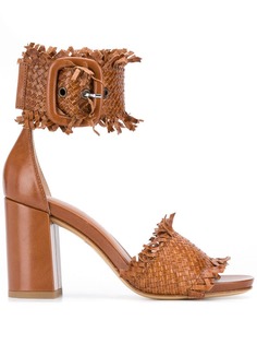 Strategia fringed woven sandals