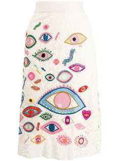 Essentiel Antwerp кружевная юбка с вышивкой