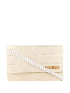 Jacquemus croco-embossed shoulder bag
