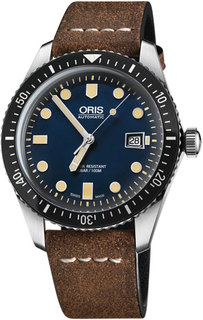 Швейцарские мужские часы в коллекции Divers Мужские часы Oris 733-7720-40-55LS