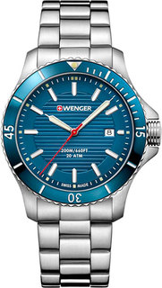 Швейцарские мужские часы в коллекции Seaforce Мужские часы Wenger 01.0641.120