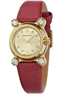 Женские часы Romanson RL2634QLG(GD)RED