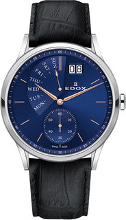 Швейцарские мужские часы в коллекции Les Vauberts Мужские часы Edox 34500-3BUIR