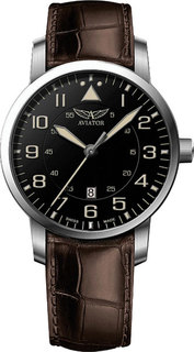 Швейцарские мужские часы в коллекции Vintage Airacobra Мужские часы Aviator V.1.11.0.037.4