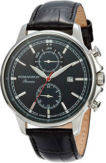 Мужские часы в коллекции Premier Мужские часы Romanson PB3251FMW(BK)BK
