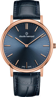 Швейцарские мужские часы в коллекции Slim Line Мужские часы Claude Bernard 20214-37RBUIR