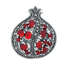 Серебряные броши Марказит