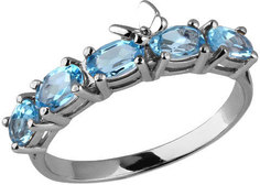 Серебряные кольца Кольца Aquamarine 6571705-S-a