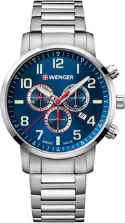 Швейцарские мужские часы в коллекции Attitude Мужские часы Wenger 01.1543.101