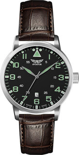 Швейцарские мужские часы в коллекции Vintage Airacobra Мужские часы Aviator V.1.11.0.038.4