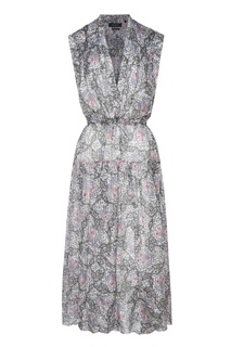 Шелковое платье с цветочным принтом Isabel Marant