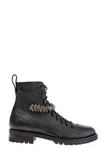 Черные ботинки Cruz с кристаллами Jimmy Choo