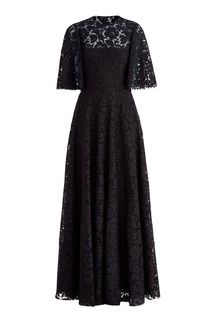 Черное кружевное платье Valentino