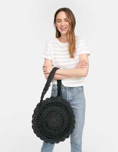 Сумка-шопер из кружева кроше Stradivarius