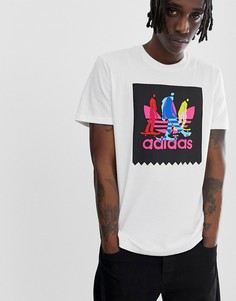 Белая футболка с логотипом-трилистником adidas Skateboarding - Белый