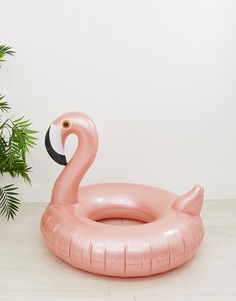 Надувной круг для бассейна в виде фламинго цвета розового золота Sunnylife - Мульти