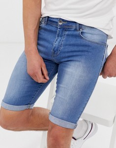 Светлые джинсовые шорты APT - Синий