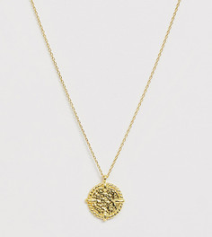 Ожерелье с подвеской-медальоном из позолоченного серебра Kingsley Ryan - Золотой