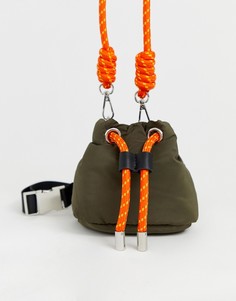 Зеленая сумка с веревочной завязкой Pull&Bear - Зеленый