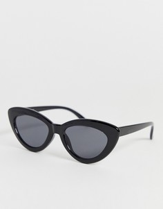 Черные солнцезащитные очки кошачий глаз Glamorous - Черный
